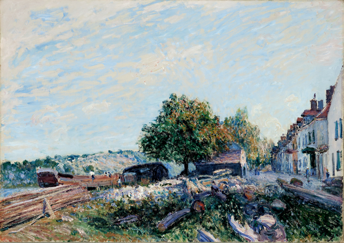  阿尔弗莱德·西斯莱 Alfred Sisley—— 圣芒美的清晨 (2)